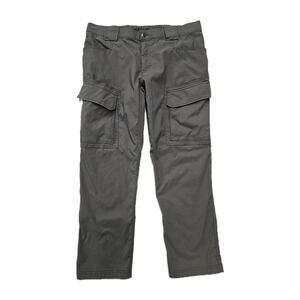 Duluth Flex Dry On The Fly Pants Mens 38x30 Slim Fit Gray Cargo Utility Stretch